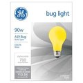 Current GE 2PK 90W YEL Bug Bulb 61435